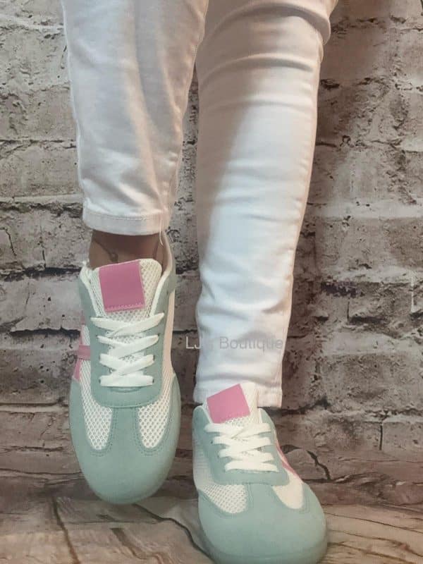 751 mint and pink trainers - Image 2