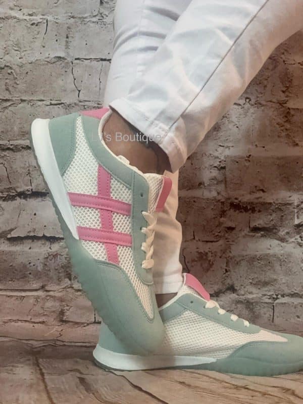 751 mint and pink trainers